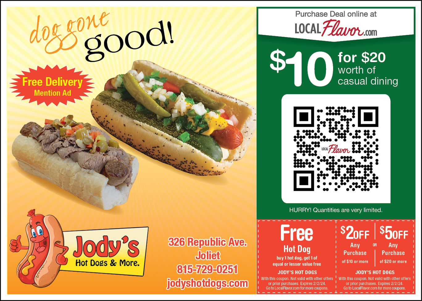 Free hot outlet dog coupons