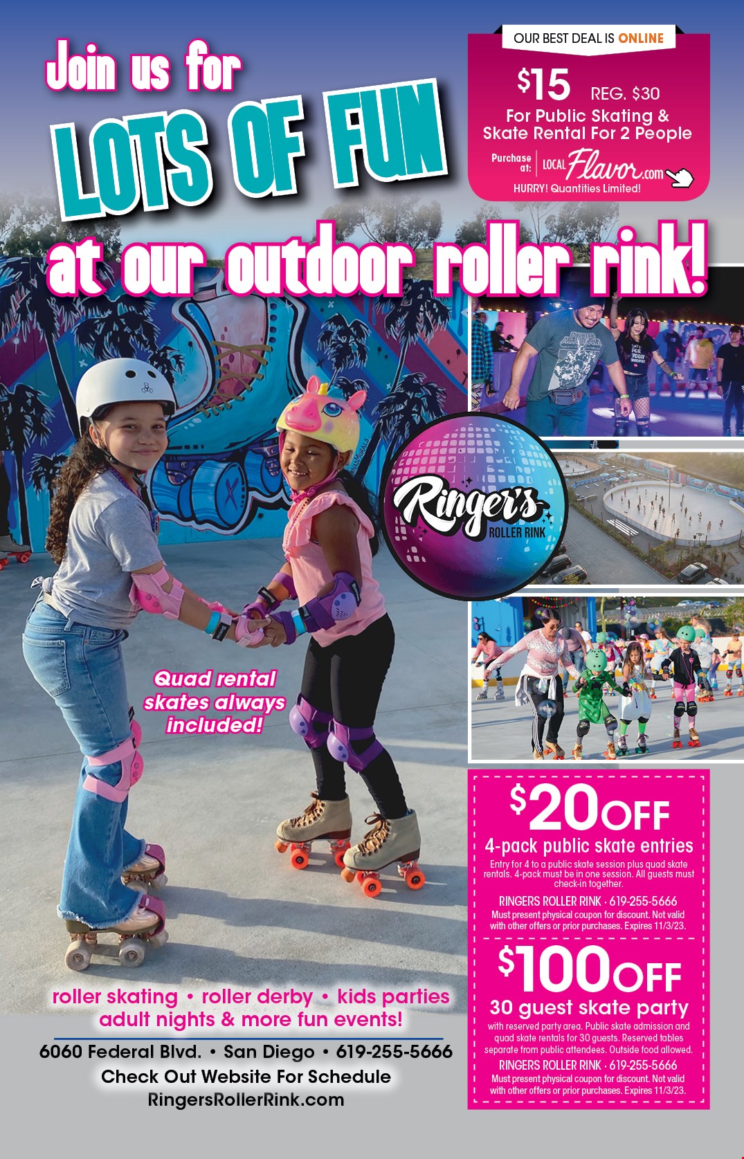 Ringer's Roller Rink - Up To 50% Off - San Diego, CA