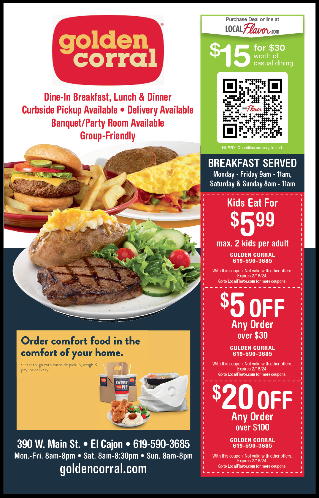 Golden deals corral coupons