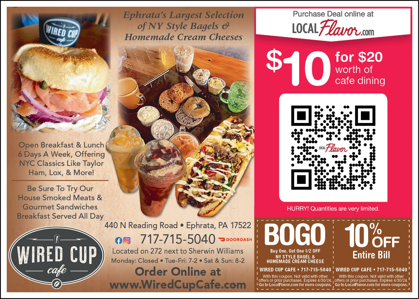 Wired Cup Cafe Coupons & Deals