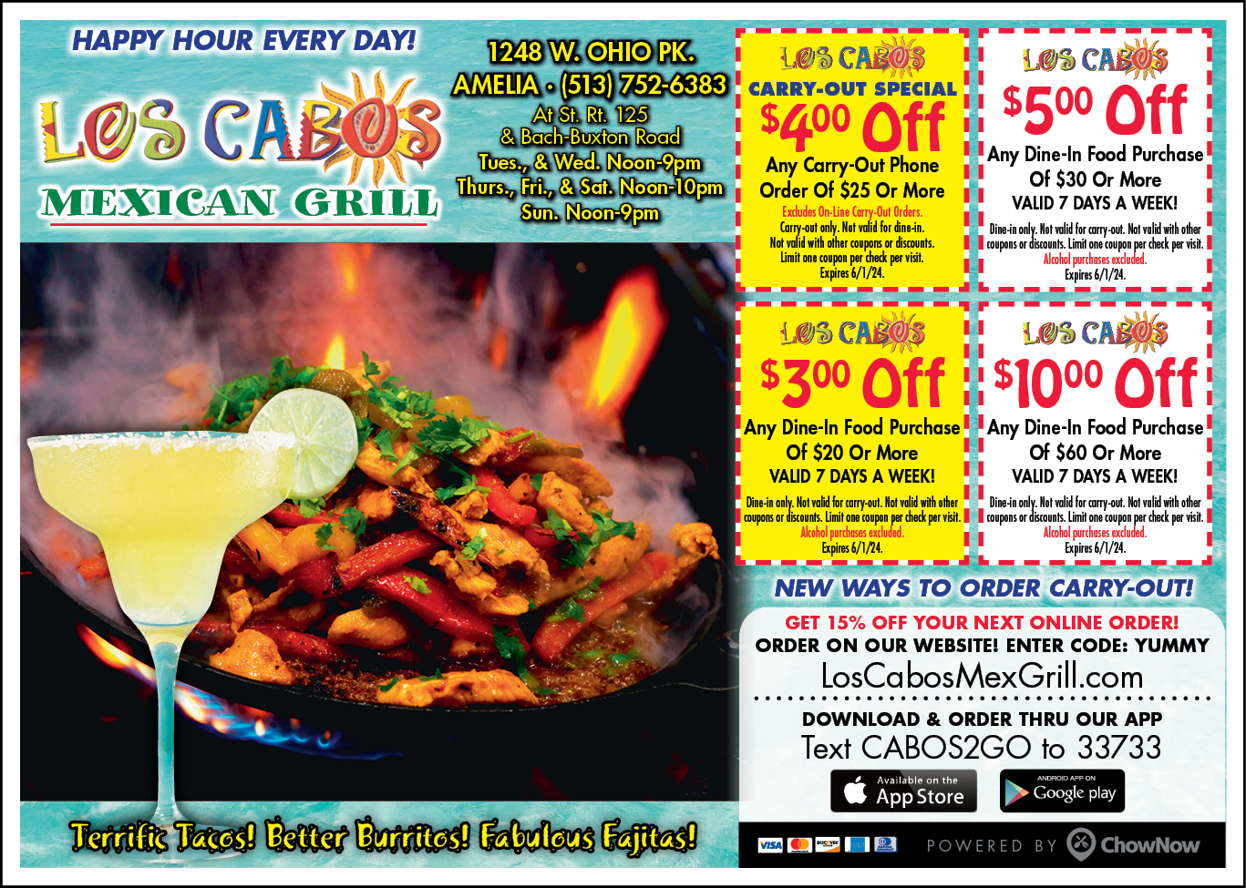 Los Cabos Mexican Grill Coupons Deals Pierce Township OH