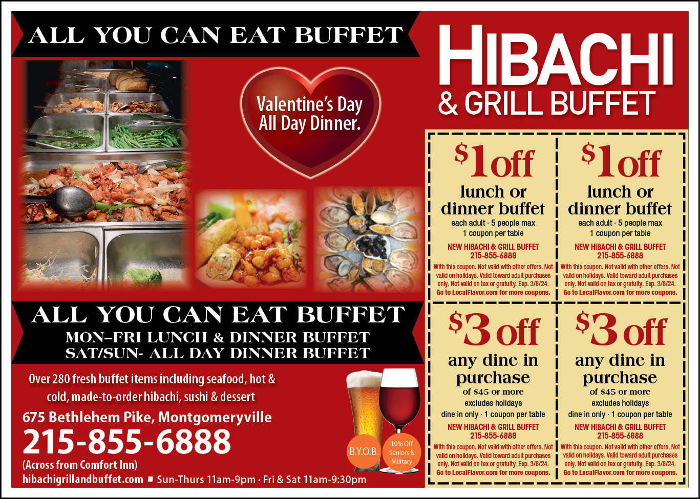 Hibachi grill and supreme hotsell buffet coupons