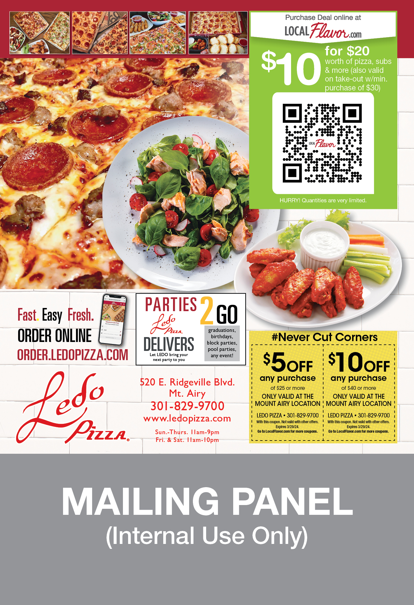 Ledo on sale pizza coupon